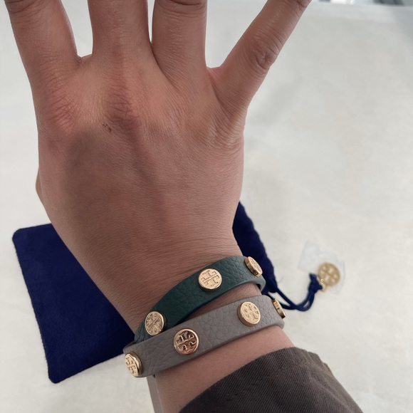 Tory Burch Wrap around two tone bracelet! Leather - Picture 9 of 9